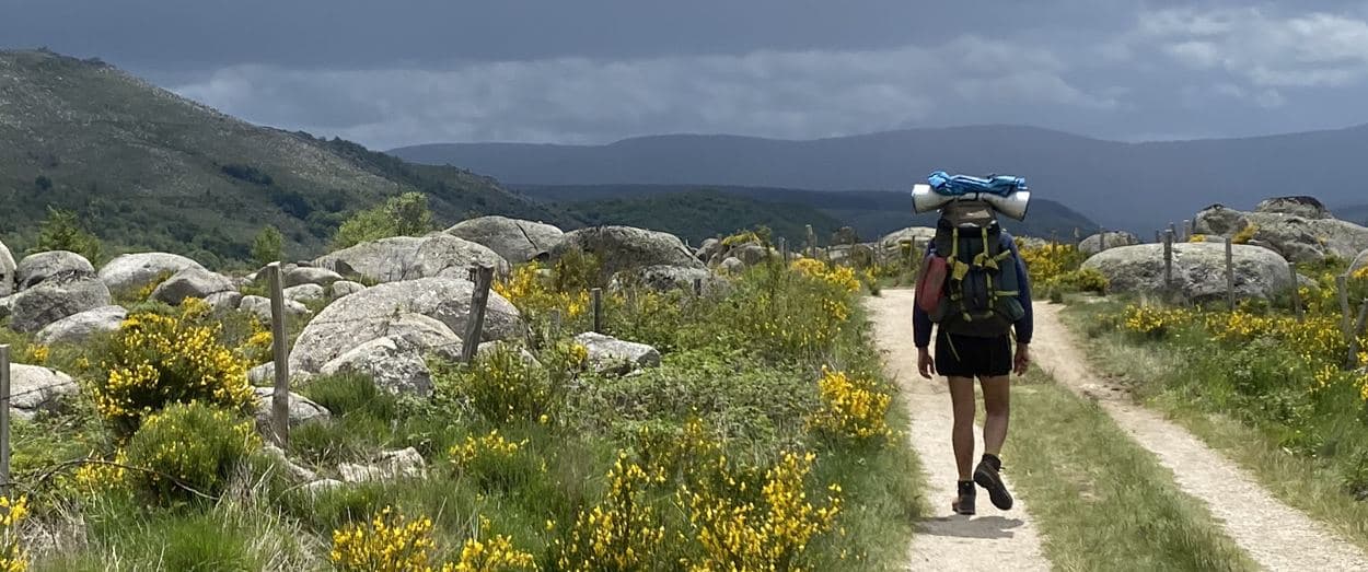 Marche dans un paysage naturel